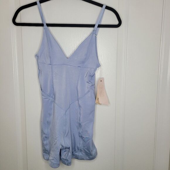 We Are HAH by Free People Raise The Barre Onesie Blue - Picture 3 of 9